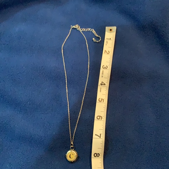 “C” pendant and chain 16” necklace - Picture 3 of 5